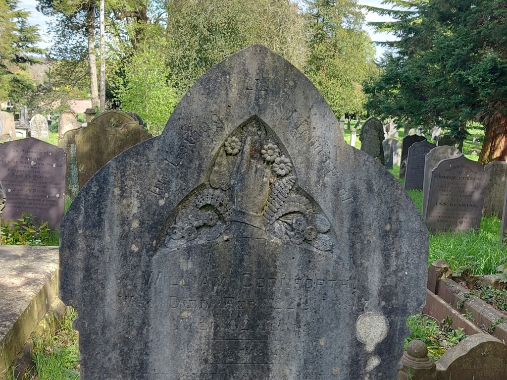 Graveyard symbolism at Coventry’s London road Cemetery.
